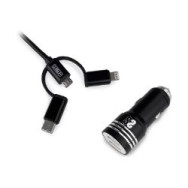 Cargador De Coche Subblim Usb-a 3en1 (sub-chg-4cc002)