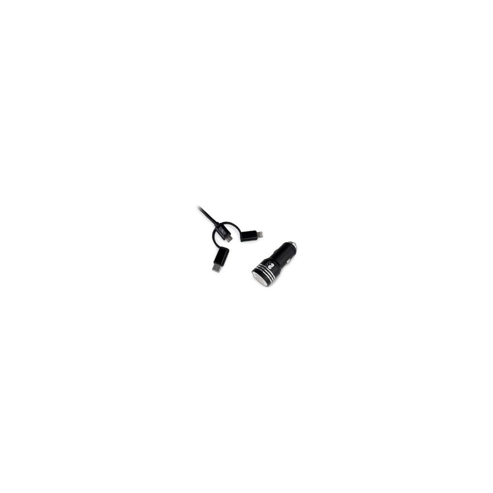 Cargador De Coche Subblim Usb-a 3en1 (sub-chg-4cc002)