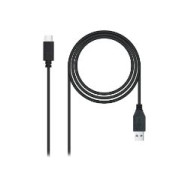 Nanocable Usb-a/m A Usb-c/m 0.5m Negro (10.01.4000)