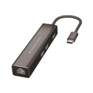 Adaptador Conceptronic Usb-c A Rj45/3xusb-a (donn07b)