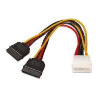 Cable Aisens Molex/m A 2xsata/m 20cm (a131-0161)