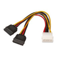 Cable Aisens Molex/m A 2xsata/m 20cm (a131-0161)