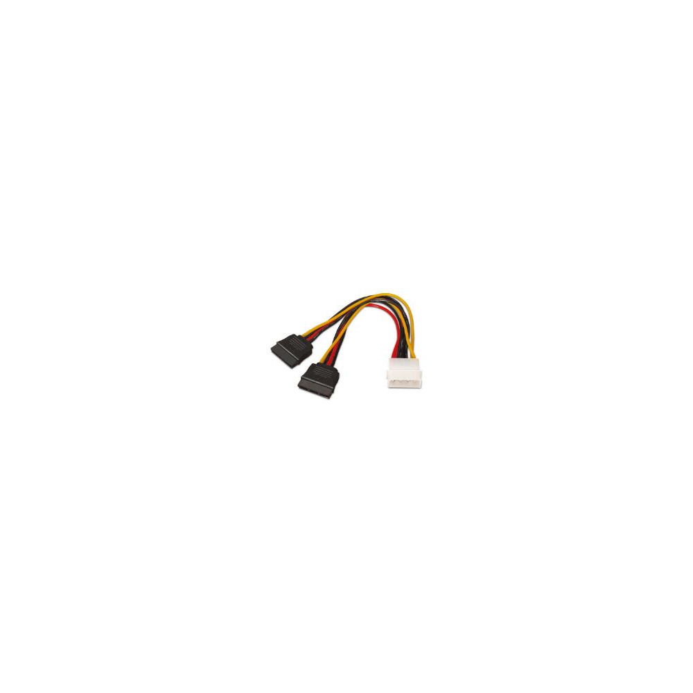 Cable Aisens Molex/m A 2xsata/m 20cm (a131-0161)