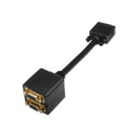 Cable Aisens Vga/m A 2xvga/h 0.2m Negro (a113-0080)