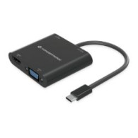 Adaptador Conceptronic 4en1 Usb-c Negro (donn09b)