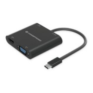 Adaptador Conceptronic 4en1 Usb-c Negro (donn09b)