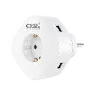 Cargador De Pared Nanocable 1usb-a 1usb-c (10.37.0003)