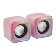 Altavoces Mars Gaming Dsp 8w 2.0 Usb Rgb Rosa (mscubep)
