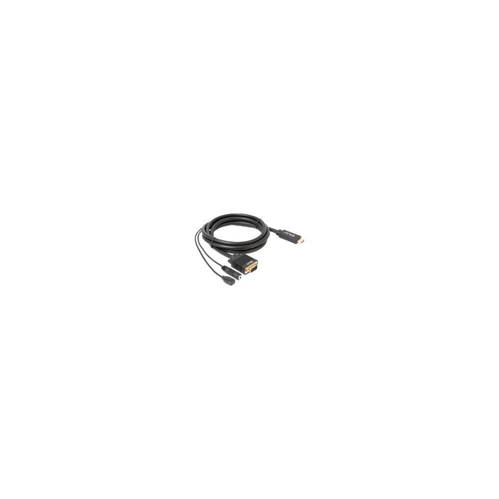 Cable Club 3d Hdmi/musb A Vga/3.5mm 2m Negro (cac-1712)