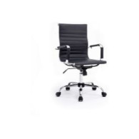 Silla De Oficina Equip Respaldo Medio Negra (eq651002)