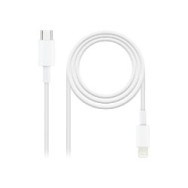 Nanocable Lightning/m A Usb-c/m 50cm Blanco(10.10.0600)