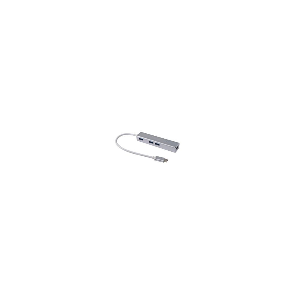 Adaptador Equip Usb-c A Usb-a/rj45 Plata (eq133481)