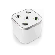 Cargador De Mesa Aisens 48w 5xusb Blanco (asch-5pqc-w)