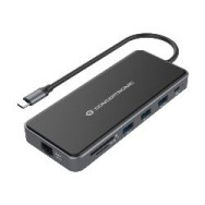 Docking Conceptronic Usb-c 12en1 Gris (donn15g)