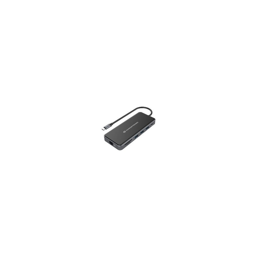 Docking Conceptronic Usb-c 12en1 Gris (donn15g)