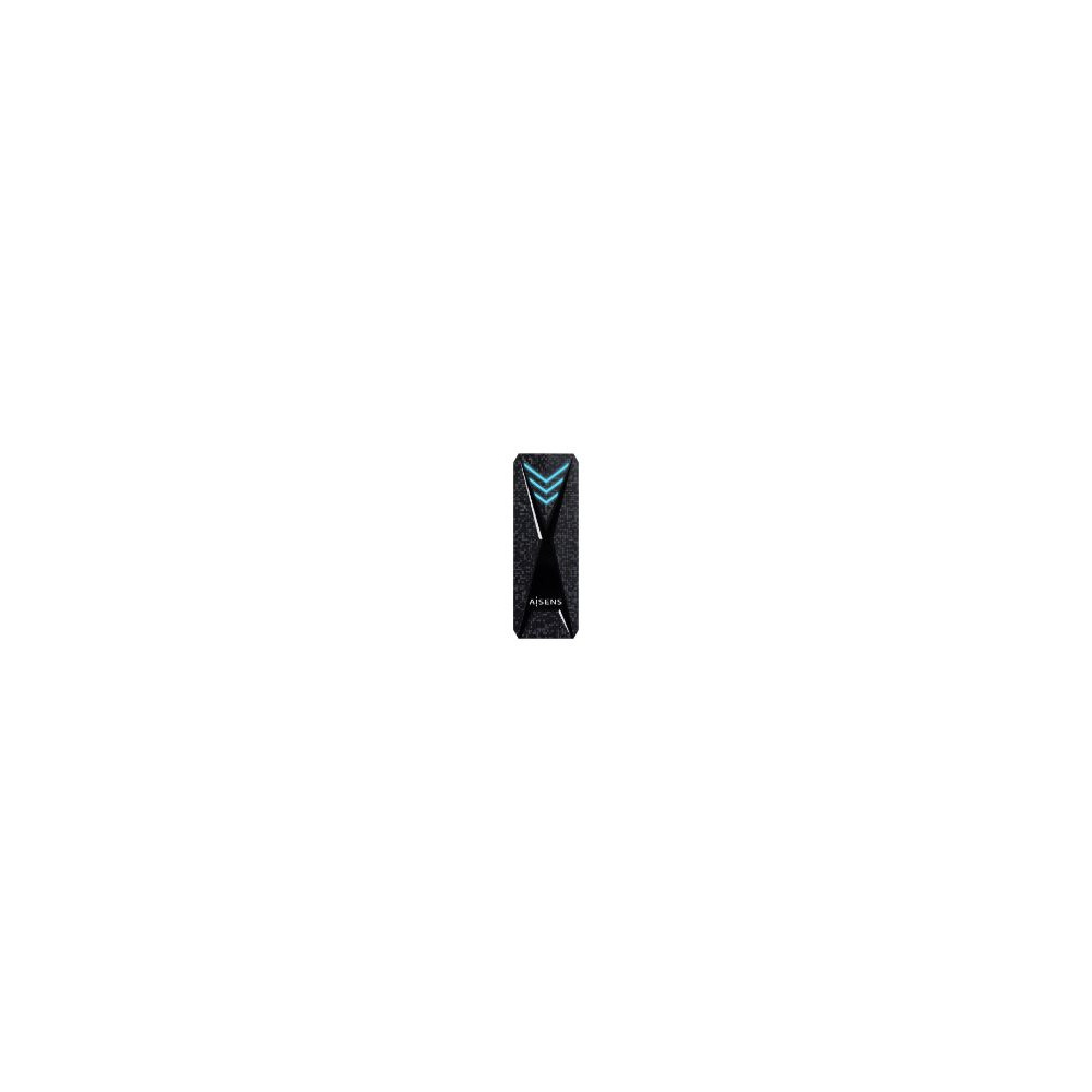 Caja Aisens Ssd M.2 Usb-c 3.1 Rgb Negra (asm2-rgb013b)
