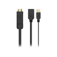 Adaptador Aisens Hdmi/m A Usb/m Dp/h Negro (a122-0642)