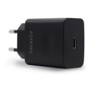 Cargador Pared Aisens 20w 1xusb-c Negro (asch-1pd20-bk)