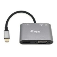 Adaptador Equip 5en1 Usb-c Negro (eq133483)