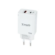 Cargador De Pared Tooq 45w Usb-a/c (tqwc-ganqcpd45wt)