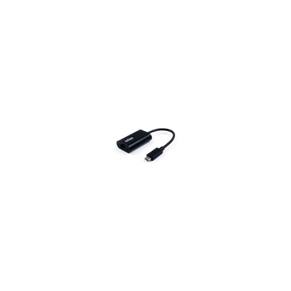 Adaptador De Red Nilox Usb-c A Rj45 Negro (nxadap06)