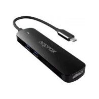 Adaptador Approx Usb-c A 2xusb 3.0/hdmi/lector (appc45)
