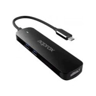 Adaptador Approx Usb-c A 2xusb 3.0/hdmi/lector (appc45)