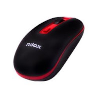Ratón Nilox Wireless 1000dpi Negro/rojo (nxmowi2002)