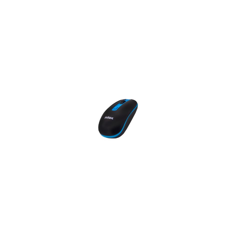 Ratón Nilox Wireless 1000dpi Negro/azul (nxmowi2003)