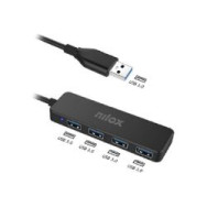 Hub Nilox Usb-a 3.0 A 4xusb-a 3.0 Negro (nxhub402)
