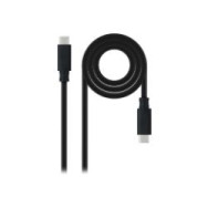 Nanocable Usb-c/m Usb-c/m 0.5m Gris/negro (10.01.4100)