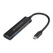 Hub Conceptronic Usb-c A 4xusb-a/c Negro (hubbies12b)