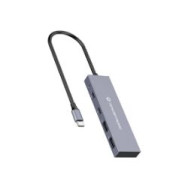 Hub Conceptronic Usb-c A 4xusb-a/c Gris (hubbies13g)