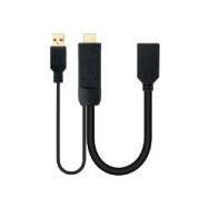 Nanocable Usb-a/hdmi/m A Dp/h 20cm Negro (10.16.0205)