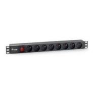 Regleta Equip 8 Tomas Francesas 1.8m Negra (eq333285)