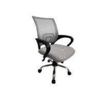 Silla De Oficina Equip Malla Gris Clara (eq651015)