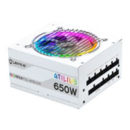Fuente Unyka Atilius Atx 650w 90% Rgb Blanca (uk521204)