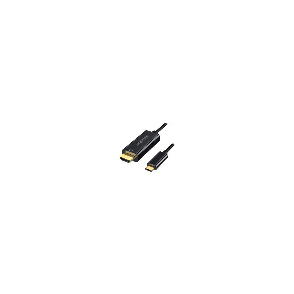 Adaptador Approx Usb-c/m A Hdmi/m 12cm Negro (appc52)