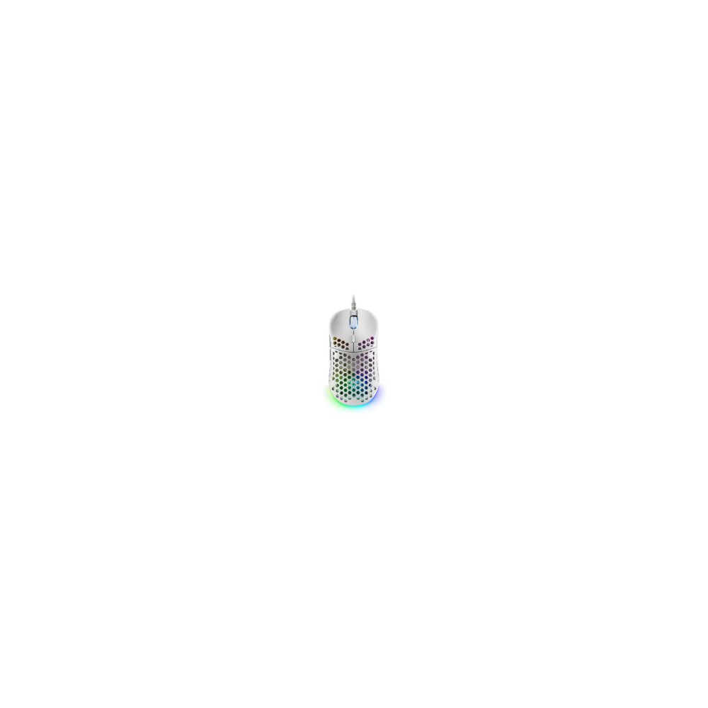 Ratón Mars Gaming Rgb Usb-a 12800dpi Blanco (mm55w)