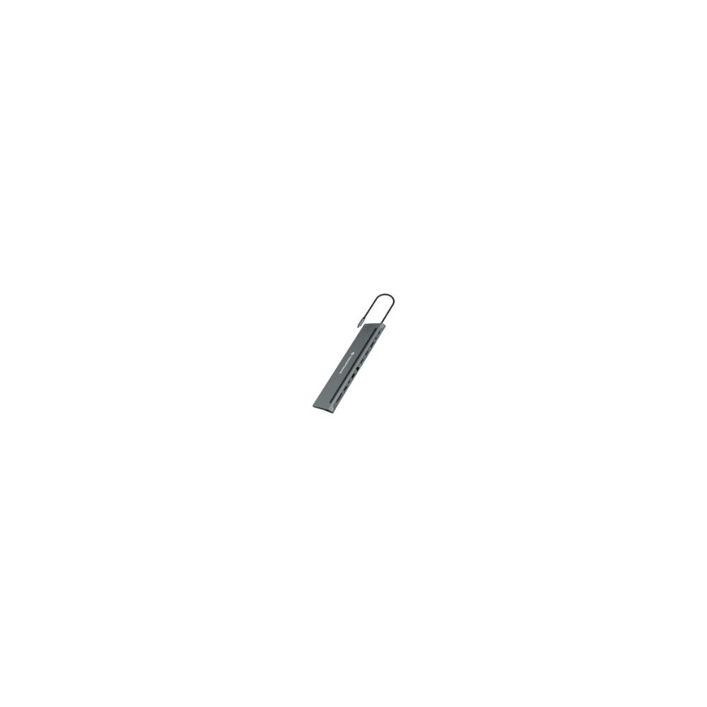 Docking Conceptronic 12en1 Usb-c 18cm Gris (donn17g)