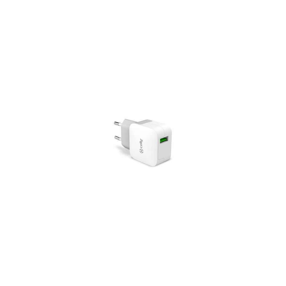 Cargador De Pared Celly 1xusb-a Blanco (tcusbturbo)
