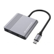 Adaptador Conceptronic 4en1 Usb-c 3.0 Gris (donn13g)