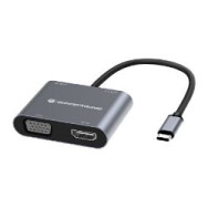 Adaptador Conceptronic 4 En 1 Usb-c 3.0 Gris (donn16g)