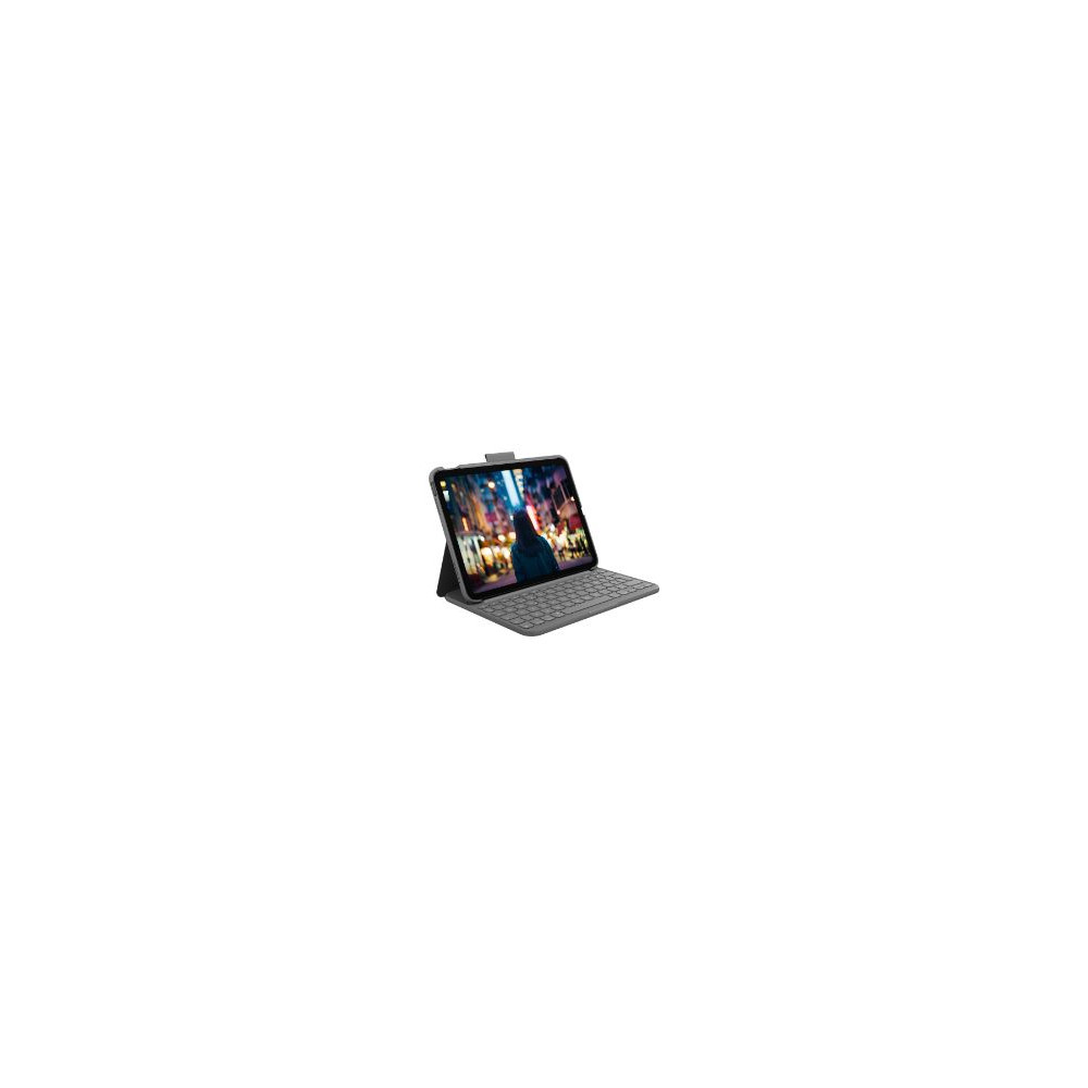 Funda Con Teclado Logitech Slim Folio Gris (920-011426)