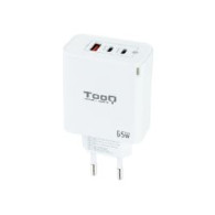 Cargador De Pared Tooq 65w Usb-a/c (tqwc-ganqc2pd65wt)