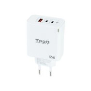 Cargador De Pared Tooq 65w Usb-a/c (tqwc-ganqc2pd65wt)