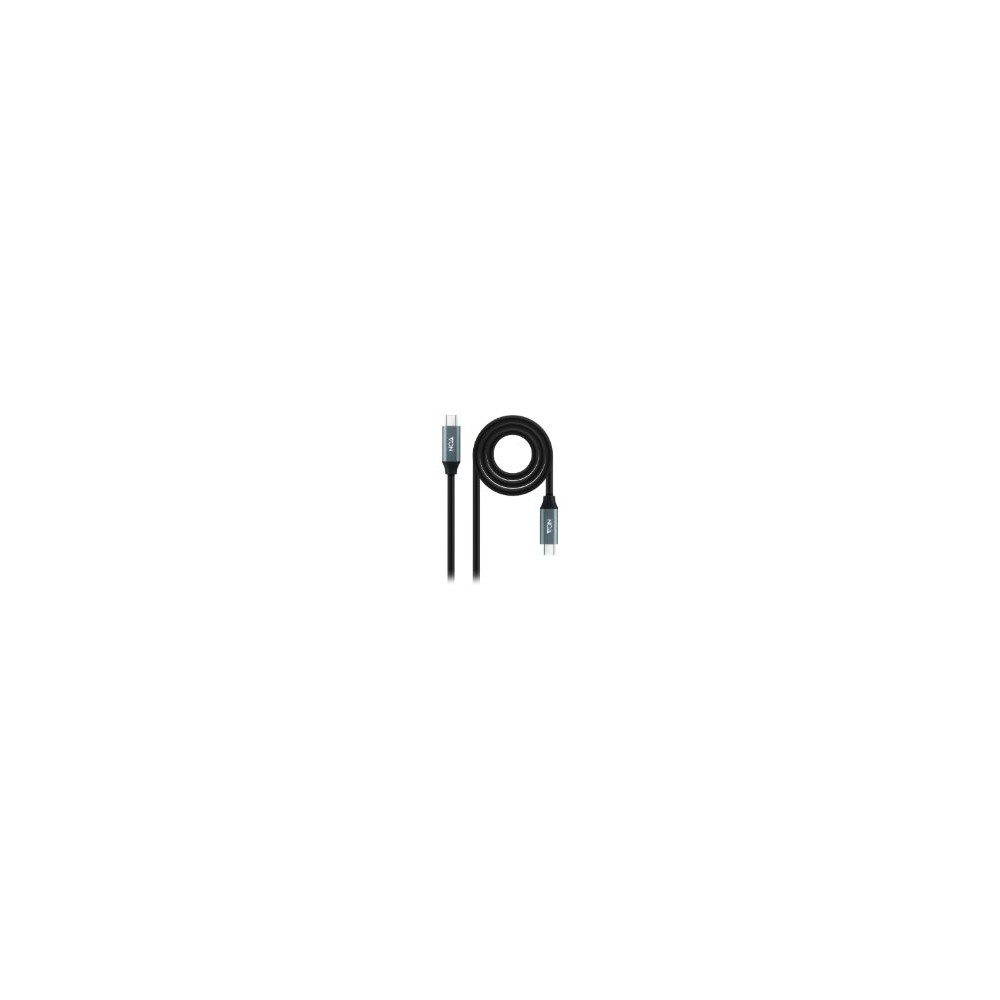 Nanocable Usb-c 4/m A Usb-c 4/m 2m Negro (10.01.4302)