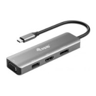 Adaptador Equip Usb-c A Usb-a/hdmi/dp/vga (eq133485)