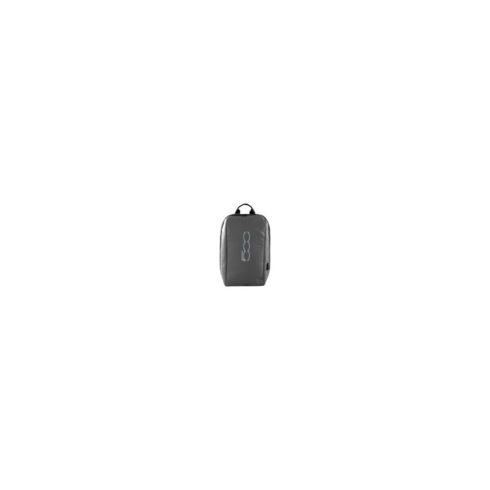 Mochila Fiat 500 15" Tela Negra/gris (backpack500gr)