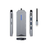 Adaptador Aisens Usb-c 8 En 1 15cm Gris (asuc-8p004-gr)